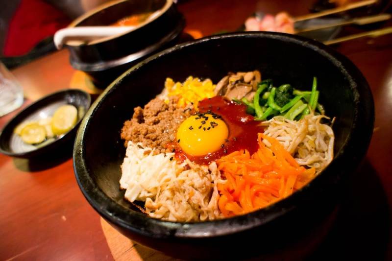 spicy food - Bibimpap with Kimchi
