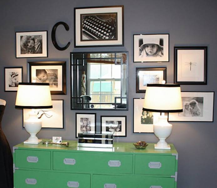 monogrammed-family-wall-of-photos
