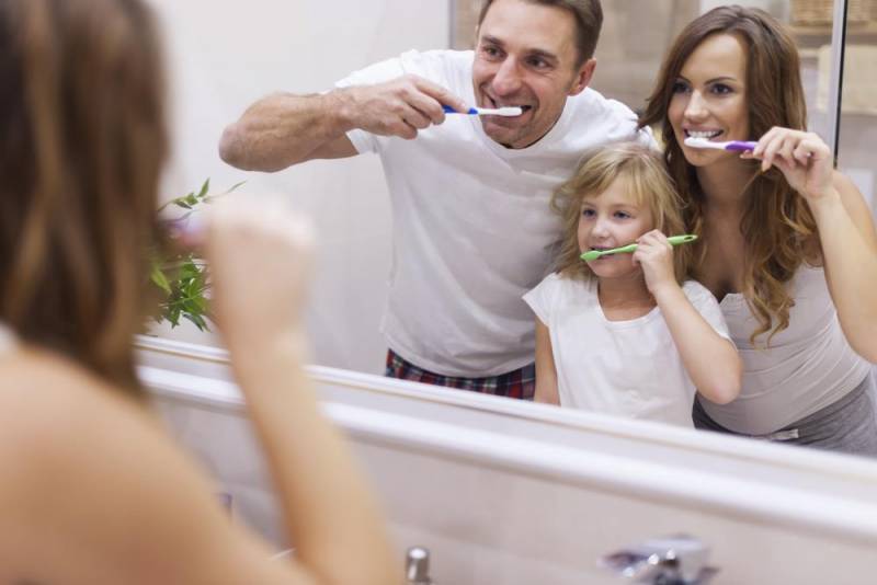 Regular Tooth Brushing - Whitening Teeth