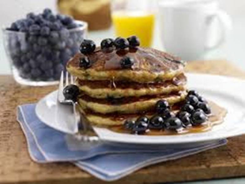 Vegan Blueberry Muffin Pancakes